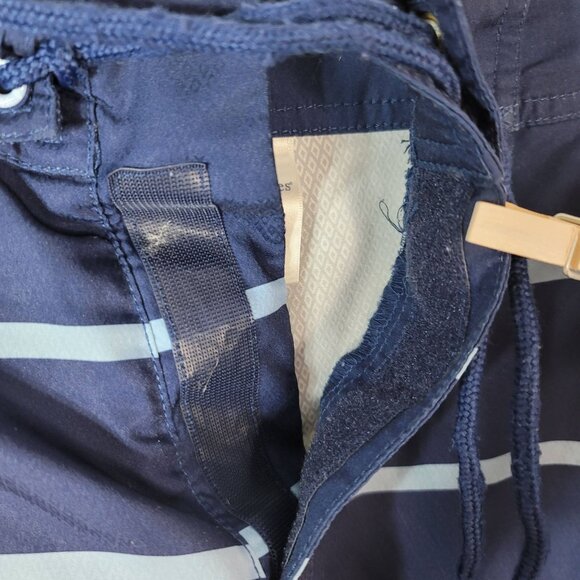 Vineyard Vines Board Shorts Swim Trunk Blue SZ 38 Large Windward Stripe Swimsuit - Picture 3 of 10